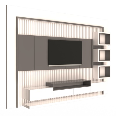 tv supporter azer forme d'épingle stand 3d print model - Mito3D