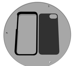 eclon caso iphone 5 pinshape cobre personalizável tampa telefone celular capa 3d print model - Mito3D