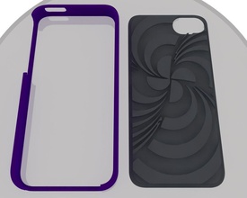 eclon iphone 5 capas personalizáveis casos pinshape cobre 5s case smarthphone 3d print model - Mito3D