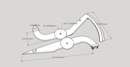 belt tension gauge pinshape gauges 3d print model - Mito3D