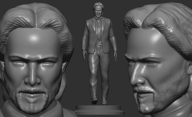 john pavio ventilador alfinete john wick 3d print model - Mito3D