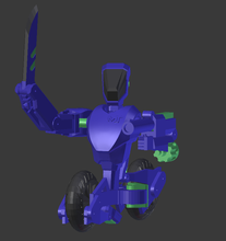 transforming robot parts pinshape motorcycle articullated deformation transform transformer toy makertron-design-contest 3d print model - Mito3D