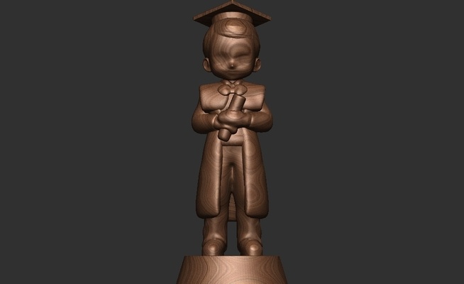 masculin chibi forme d'épingle male 3d print model - Mito3D