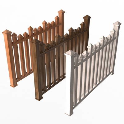 wooden fence 01 pinshape 3d print model - Mito3D