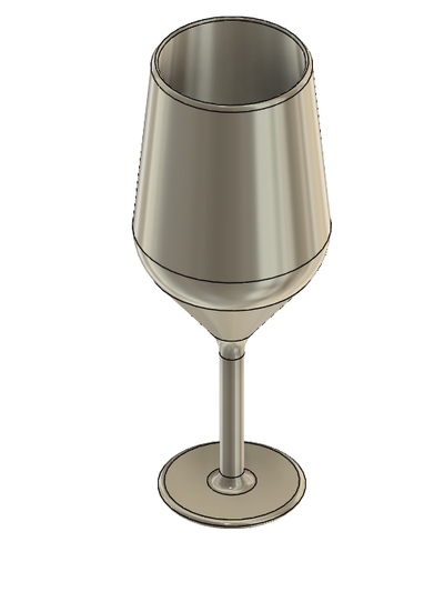 wine glass pinshape home 3d print model - Mito3D