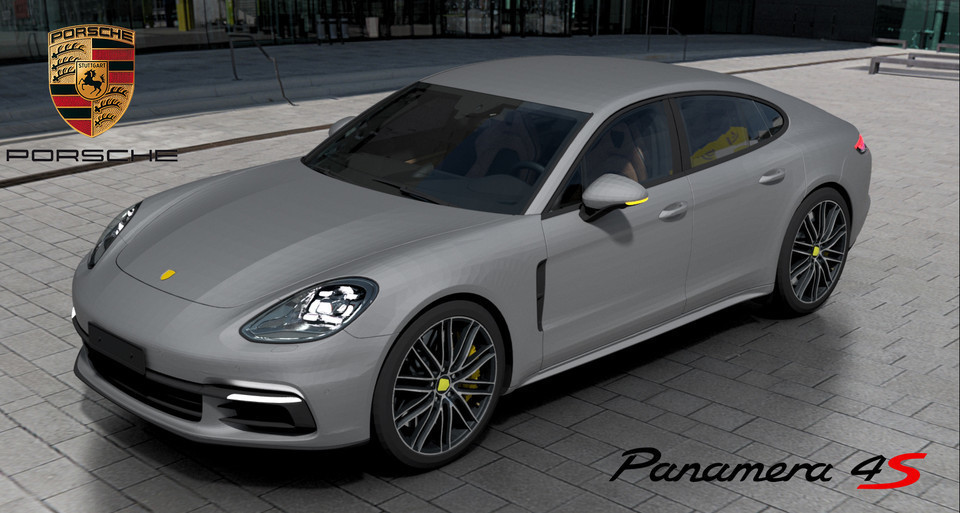 sanjay pássaros porsche panamera 4s alfinete carro 3D print model - Mito3D