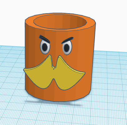 loraxe lápis suporte alfinete pencil holder 3d print model - Mito3D