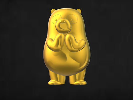 bear pinshape toys 3d print model - Mito3D