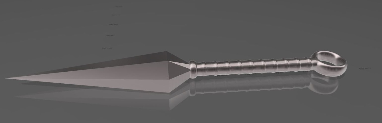 kunai alfinete 3d print model - Mito3D