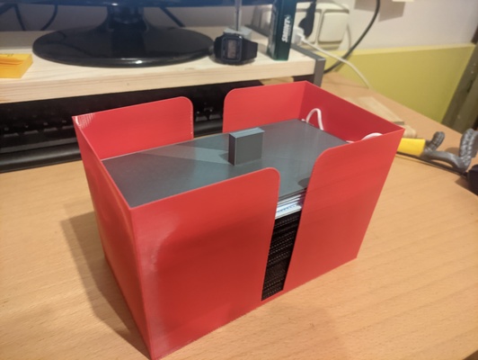 caja mascarillas forma alfiler 3d print model - Mito3D