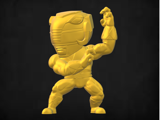 puissance ranger forme d'épingle action figure 3d print model - Mito3D