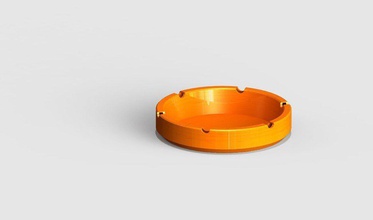 simple ashtray pinshape 3d-design 3d print model - Mito3D