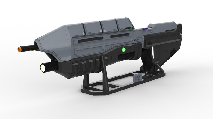 ma5c agression fusil halo imprimable modèle forme d'épingle 3d print model - Mito3D