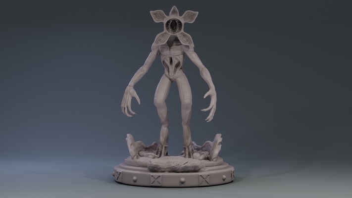 demogorgon impressão modelo 3d alfinete 3d print model - Mito3D