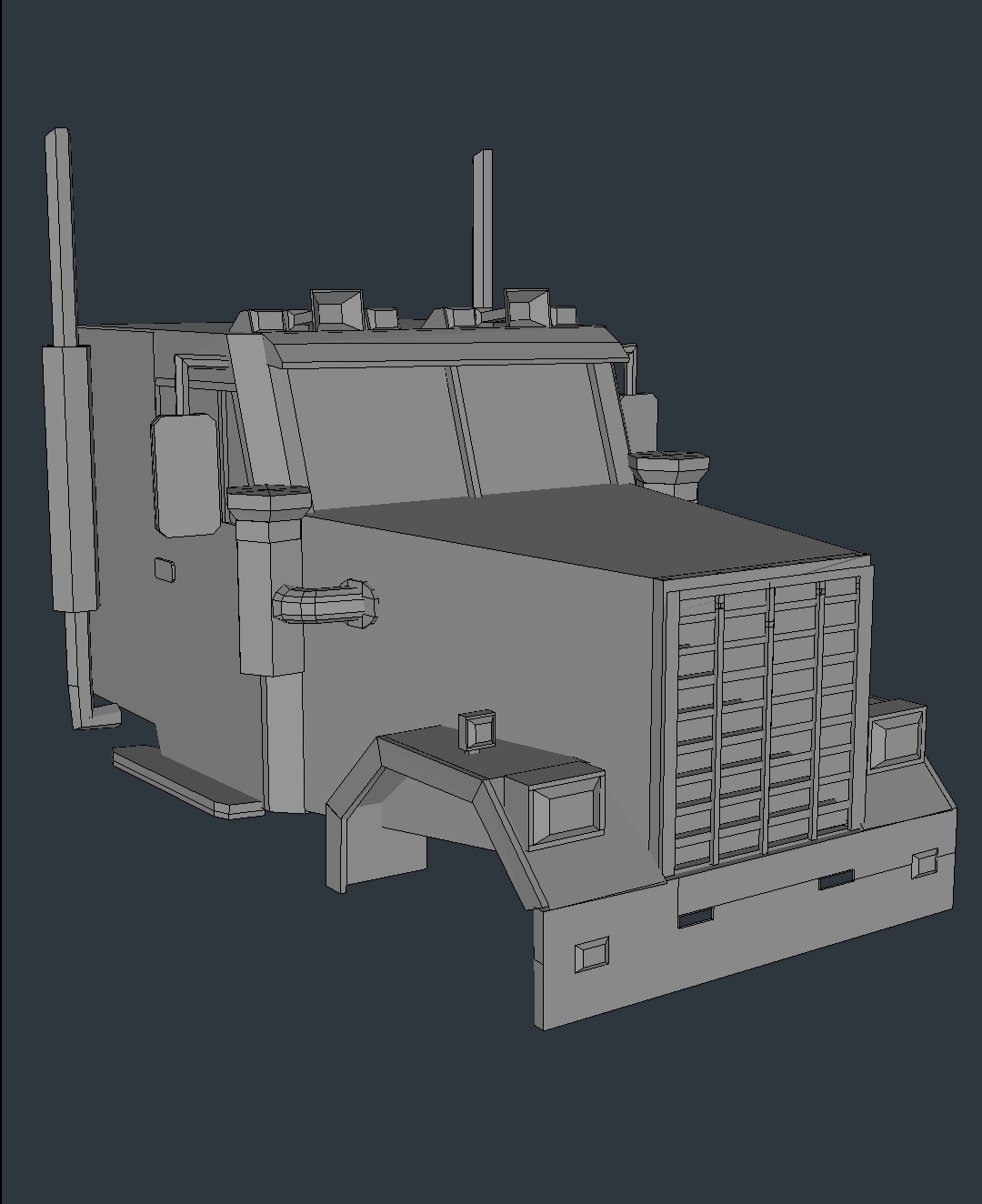 amerika t r ba pinshape truck 3D print model - Mito3D