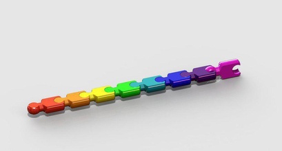 modular key chain - remix carlok's snake keychain pinshape 3d-design 3d print model - Mito3D