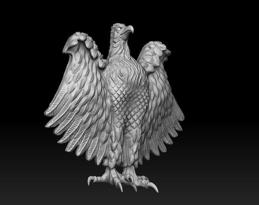 eagle pinshape 3d print model - Mito3D