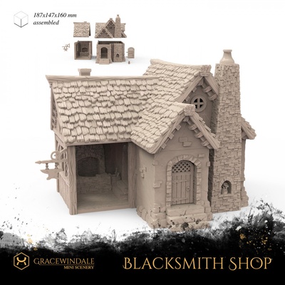 blacksmith shop pinshape 3d print model - Mito3D