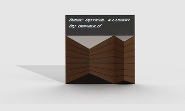 base illusione ottica pinshape disegno 3d 3d print model - Mito3D