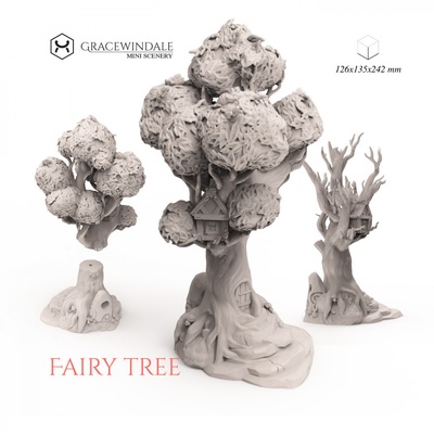 fairy tree pinshape terrain 3d print model - Mito3D