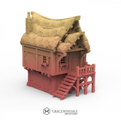 modulare colono villetta forma spillo dungeon 3d print model - Mito3D