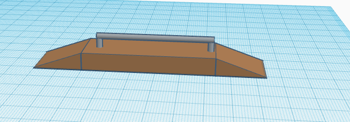 finger board rail pinshape fingerboard 3d print model - Mito3D