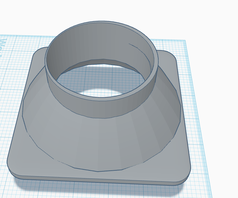 havalandırma adaptör iğne şekli vent adapter 3d print model - Mito3D