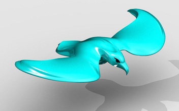 eagle pinshape disegno 3d 3d print model - Mito3D