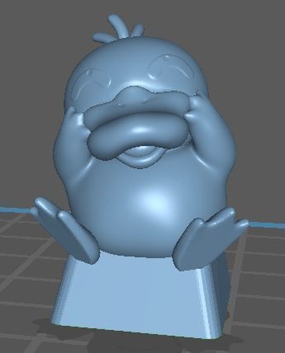 psyduck keycap traverser mécanique forme d'épingle pokémon 3d print model - Mito3D