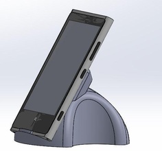 nokia 920 fil stand pinshape andoer mini qi chargeur 3d print model - Mito3D