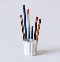 12 kalem pot pinshape fonksiyonel işlevi araçlar aksesuarlar okul tutucu sabit iş kaplar tencere malzemeleri ofis masa organizatörleri masaüstü aracı 3d print model - Mito3D