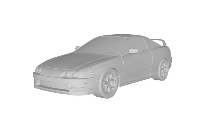 carrocería acura tipo r forma alfiler 3D print model - Mito3D