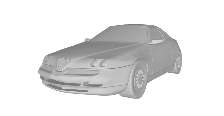 alfa romeu gtv alfinete 3d print model - Mito3D