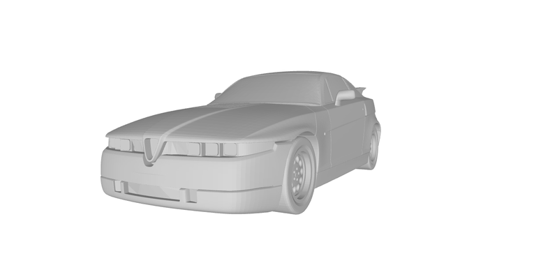 alfa romeo sz iğne şekli 3d print model - Mito3D