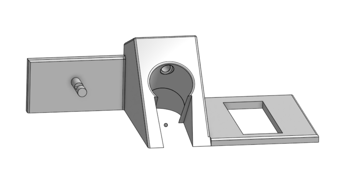 soporte baignoire forme d'épingle 3D print model - Mito3D