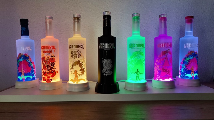 led bottle light pinshape 3d print model - Mito3D