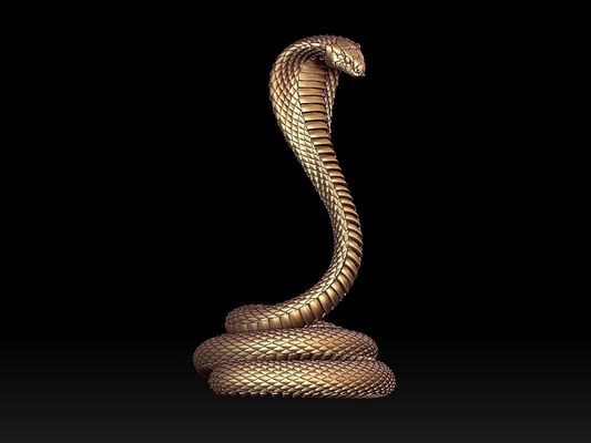 cobra alfinete snake viper sculpture 3d print model - Mito3D