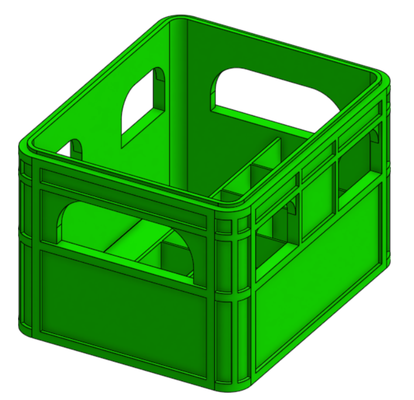 caixa cerveja empilhável armazenamento f r batterien alfinete 3d print model - Mito3D