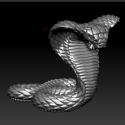 cobra forme d'épingle 3d print model - Mito3D