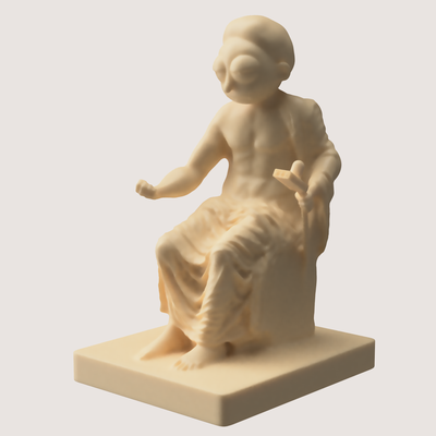 morty antik iğne şekli heykel 3d print model - Mito3D