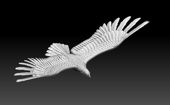 adler pinshape 3d print model - Mito3D