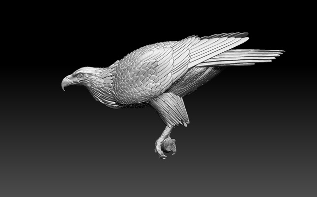 adler pinshape 3d print model - Mito3D