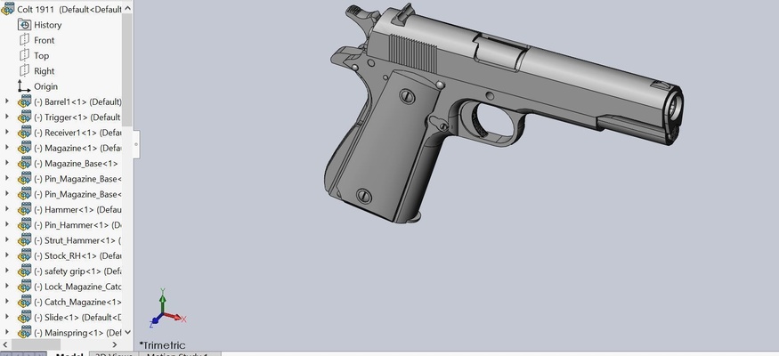 fohlen 1911 pinshape colt1911 3d print model - Mito3D