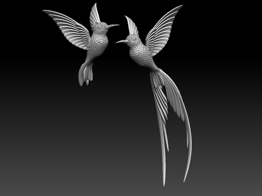 kolibri summend vogel pinshape 3d print model - Mito3D