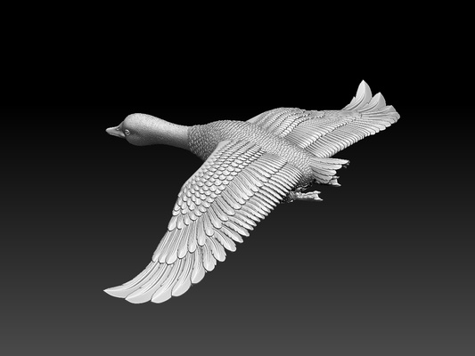 bird pinshape goose 3d print model - Mito3D