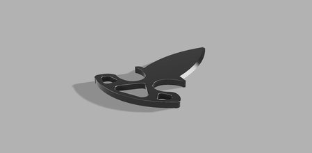 cs shadow knife pinshape 3d print model - Mito3D