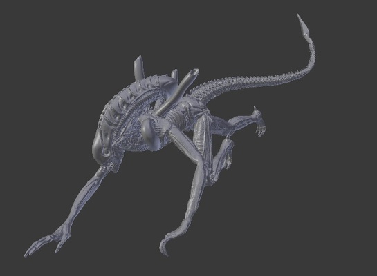 alien version 01 pinshape sculpture 3d print model - Mito3D