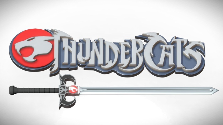 thundercats logotipo alfinete 3d print model - Mito3D