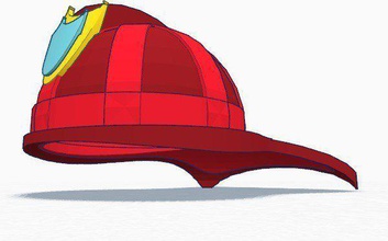 firemans helmet pinshape 3d-design 3d print model - Mito3D