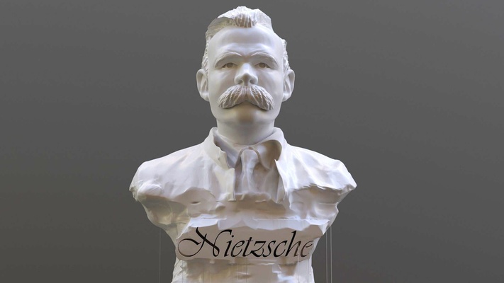 friedrich nietzsche fracasso alfinete 3d print model - Mito3D